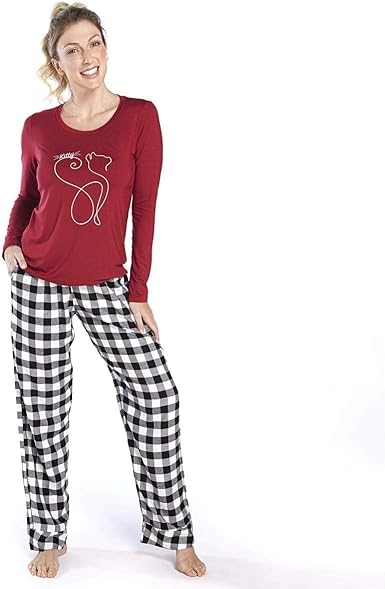 Pijama Feminino de Inverno Xadrez Tamanho:GG | Amazon.com.br
