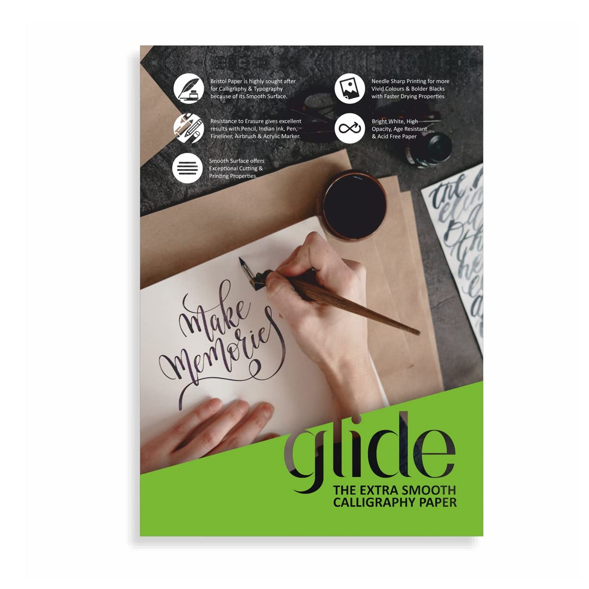 Anupam Glide Calligraphy Paper Pad 200 GSM of 20 Sheets for lettering artist and lettering for Beginners Calligraphy lovers (A5) (B0BPYLDQ1S) Amazon Price History, Amazon Price Tracker
