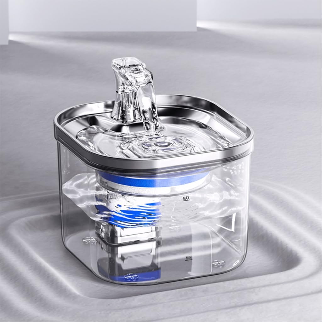 Distributore di acqua per animali domestici con circolazione automatica Filtrazioni e distributore intelligente di acqua per gatti per acqua che scorre