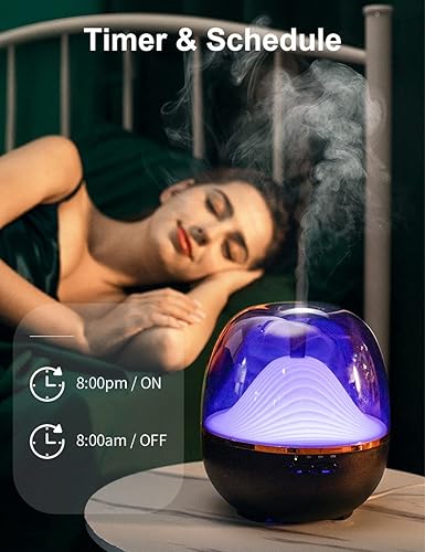 Miniatura 7 de Ankrs Aceite esencial inteligente WiFi de 20.3 fl oz, difusor de aire y humidificador compatible con AlexaGoogle Home, difusor de aroma de montaña