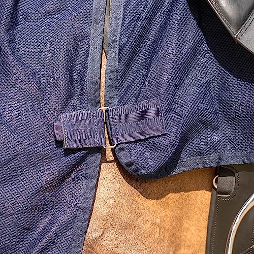 Couverture d'équitation BUSSE Flexi Fly Navy 145 pour cheval