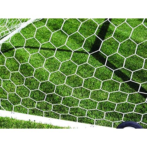 First Team Heavy Duty 24ft Hexagonal Mesh Soccer Goal Net Cover
