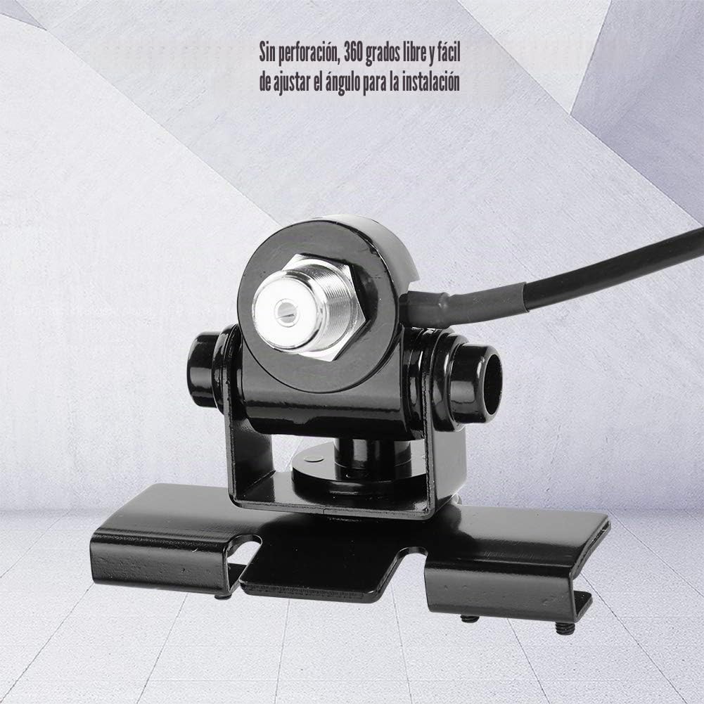 Soporte Antena Emisora, 360 Grados Ajustable CB Antena De Montaje para La Tapa del Maletero Clip De Montaje De Radio Móvil del Coche Hatchback Puerta De Montaje De La Tapa del Coche