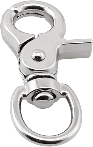 Miniatura 2 de Heyous - 6 ganchos de aleación de zinc, 360 grados, hebilla de resorte giratorio de metal, clips giratorios de metal resistentes para correas,