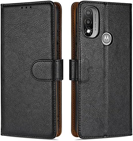 Case Collection for Motorola Moto E20 / E30 / E40 Phone Premium Leather Folio Cover, Magnetic Closure Protective Book Design Wallet Flip with [Card Slots] and [Kickstand] for Motorola Moto E20 Case