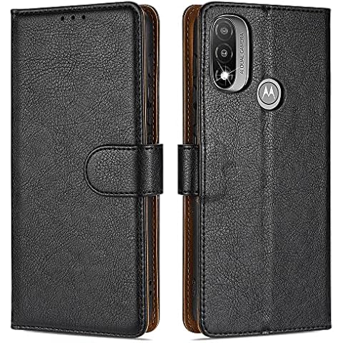 Case Collection for Motorola Moto E20 / E30 / E40 Phone Premium Leather Folio Cover, Magnetic Closure Protective Book Design Wallet Flip with [Card Slots] and [Kickstand] for Motorola Moto E20 Case Cover