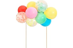 Meri Meri Pastel Rainbow Balloon Cake Topper Kit for a Delightful Celebration