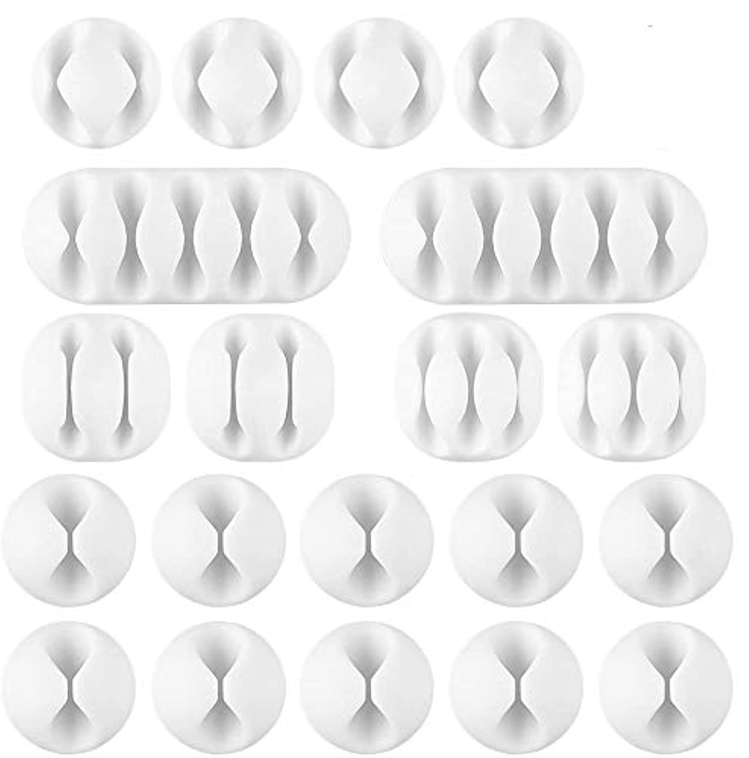 LifreerCable Clip Organizer Management Mini Cable Tidy Holders Adhesive Hooks Wire Cord Holder for Power Cords and Charging Accessory Cables Mouse Cable PC Office and Home