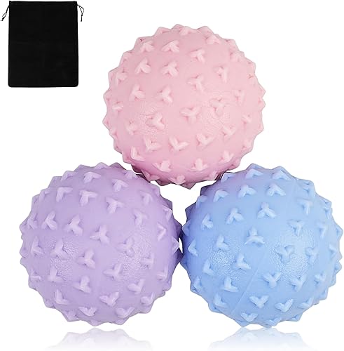 Miniatura 14 de WOVTE Pelota de lacrosse para masaje para músculos doloridos, hombros, cuello, espalda, pies, cuerpo, tejido profundo, punto de activación, nudos