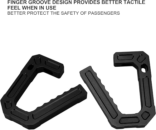 Miniatura 5 de Fydun Car Road Front Grab Handle Reemplazo delantero de aleación de aluminio para Wrangler JK 20072018 (negro)