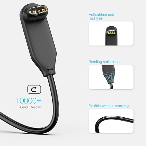 Miniatura 3 de AWINNER Cable de carga compatible con Garmin Fenix 7 7S 7X 6 6S 6X Plus Pro 5 5S 5X, Forerunner 935 945 955 45 45S 245, Approach S10 S40 S60 X10,