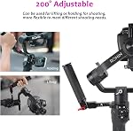 Poignée Gimbal Handy Sling Handgrip pour DJI Ronin S/SC / RSC2,Rallonge latérale Gimbal réglable Mont à chaussures froides 1/4" 3/8" Perruques stabilisatrices Poignée accessoire