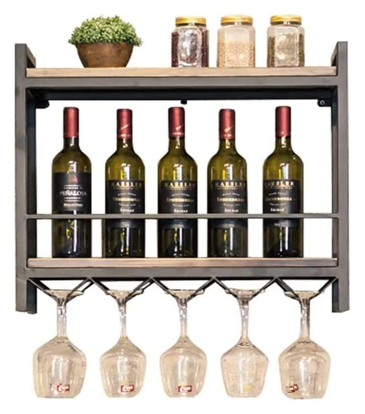 Support pour verre suspendu mural pour organiser vos bouteilles