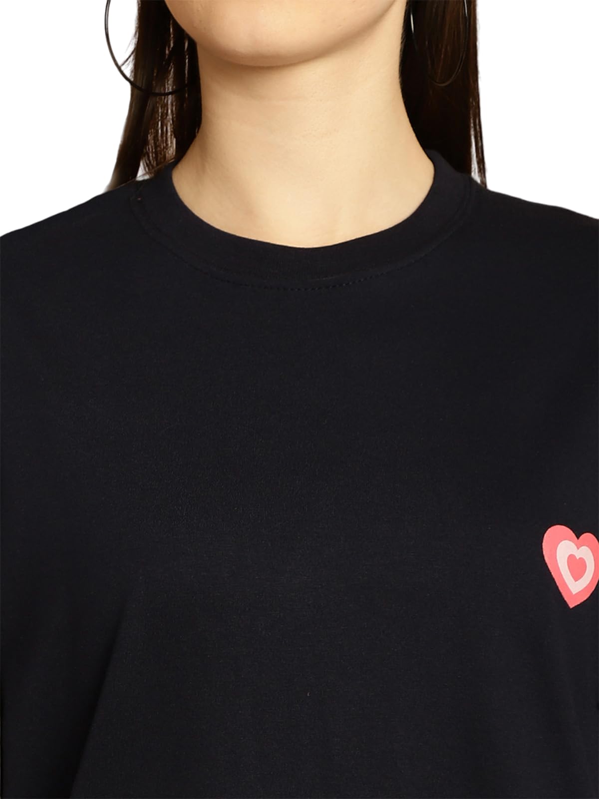 Preneum T-shirt oversize da donna con cartoni animati