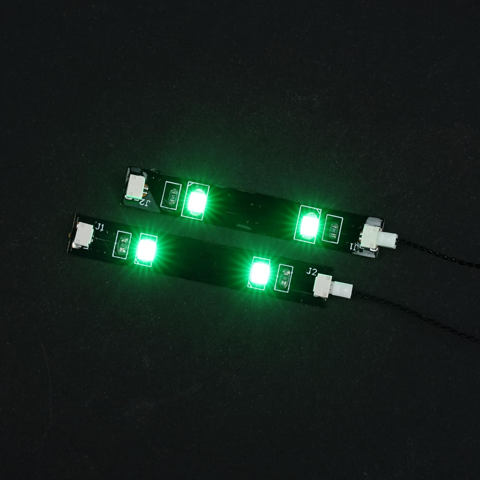 Green LED Light Strips compatible with Lego MOC Building Block Models