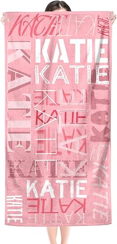 Vista 8 de Toalla de playa, toallas de playa personalizadas para niños, toallas de playa para adultos y niños, microfibra de secado rápido, toallas de playa