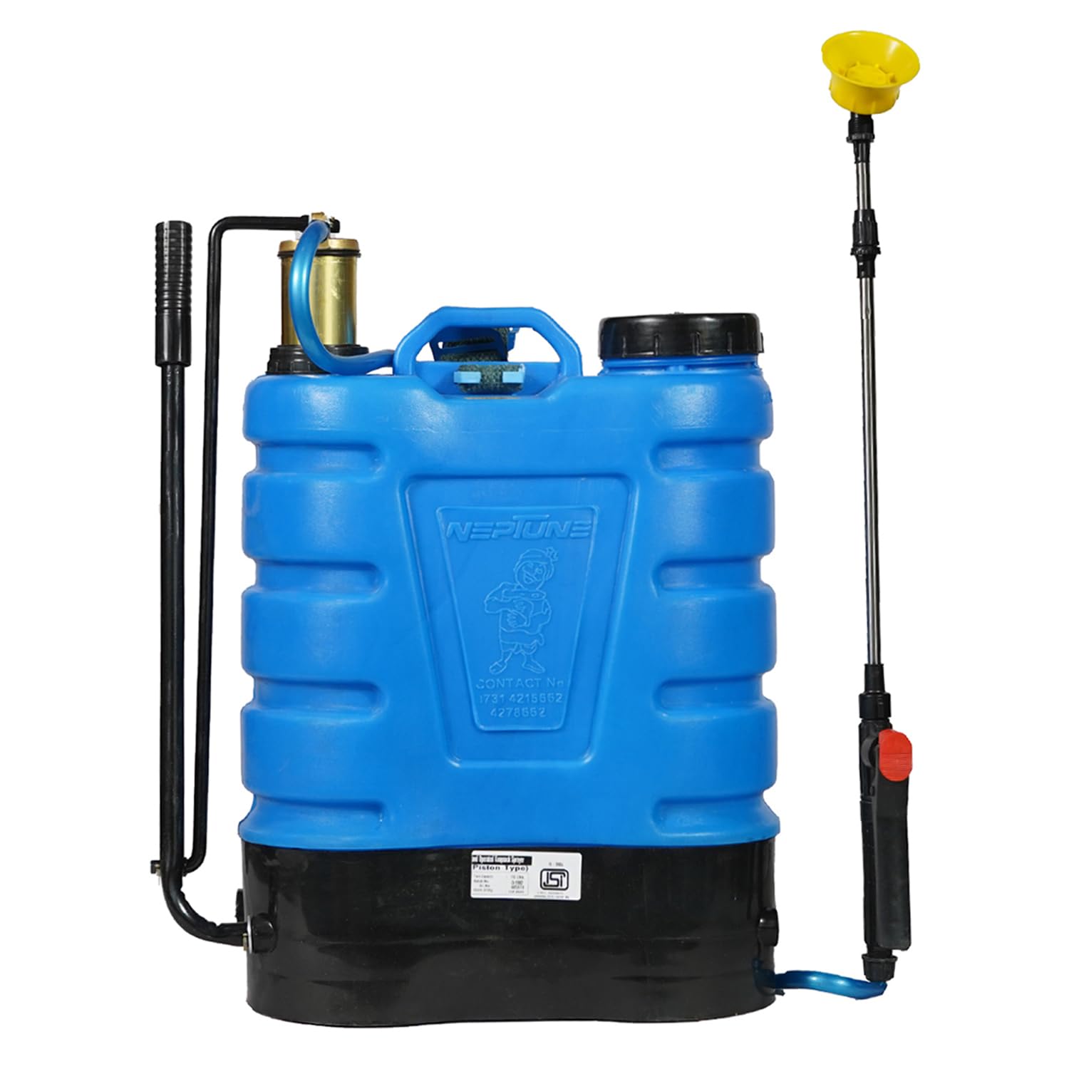 Neptune Simplify Farming Hariyali-08 High-Pressure Knapsack Hand Operated Sprayer | HDPE Tank 16 L Capacity, 3 Nozzles,Stainless Steel Lance | Ideal For Agriculture, Farmhouse, Garden And Pest Control-image-12