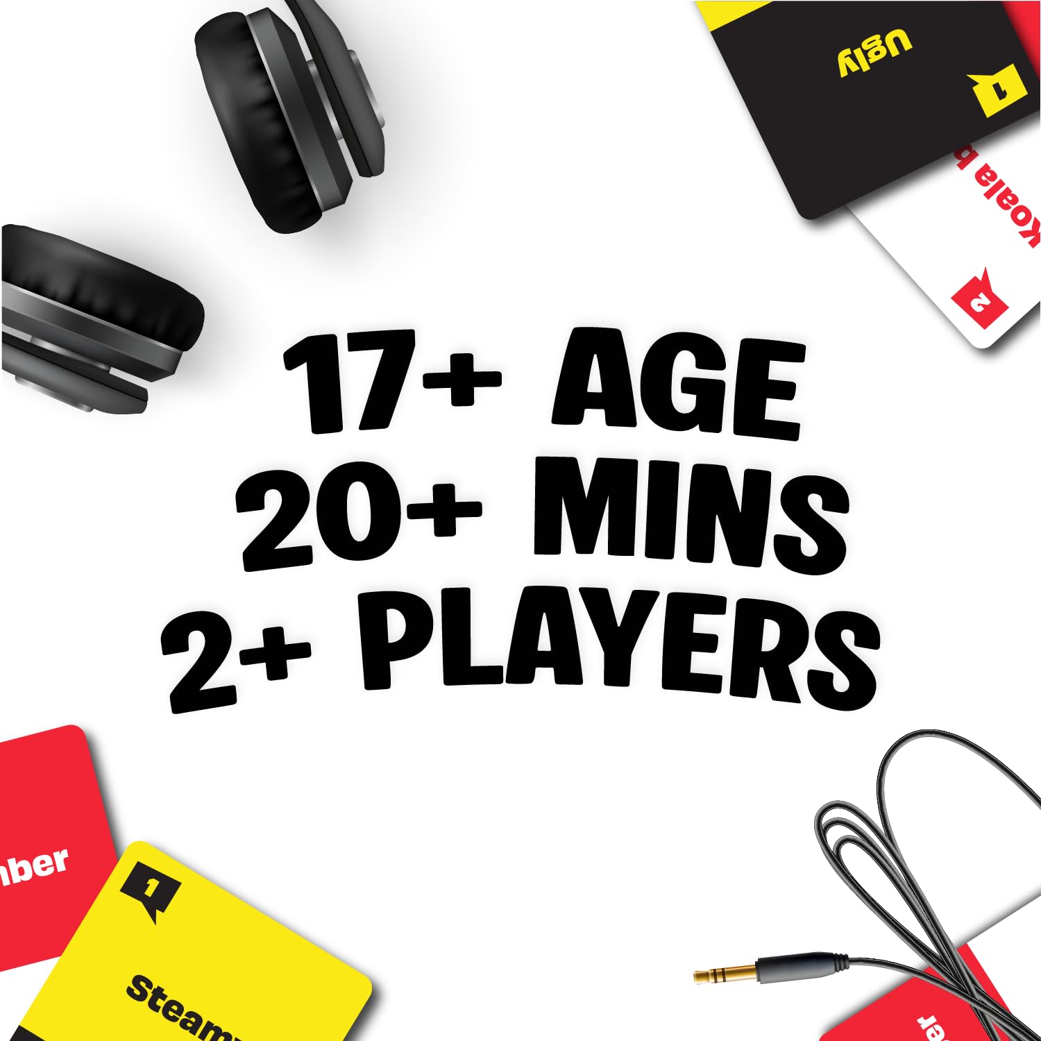 Sorry What Game - Uncensored Lip Reading Party Games for Adults - Based On The Headphone Challenge TikTok Trend - 2+ Players 40,000 Funny Phrase Combos - Adult Games for Game Night (Ages 17+)