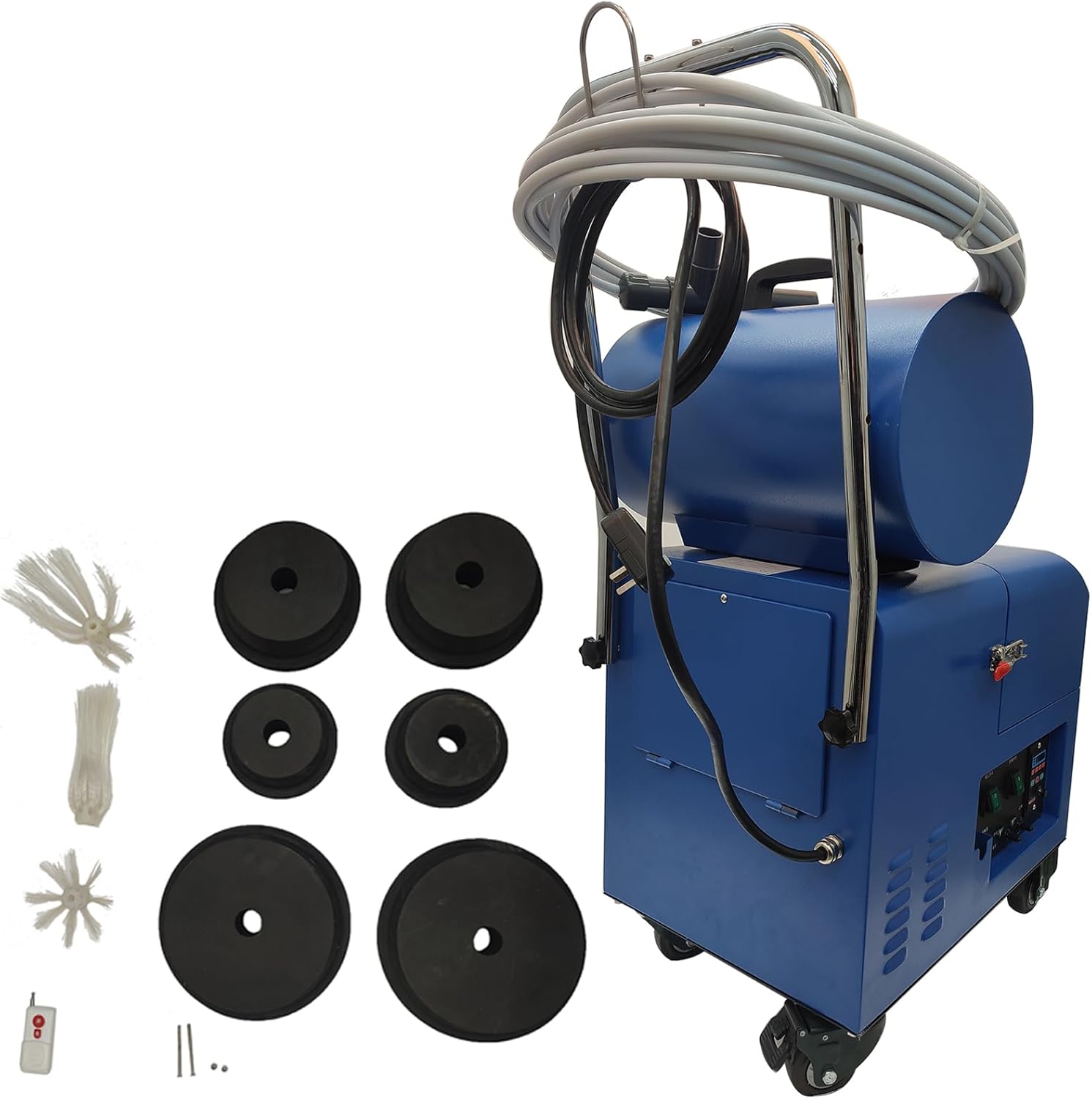 220V Fresh Air Duct Cleaning Machine 1600W Air Pipe Sweeping Suction Cleaner with a Transformer for 1.97"-7.87" Pipe Diameter Range