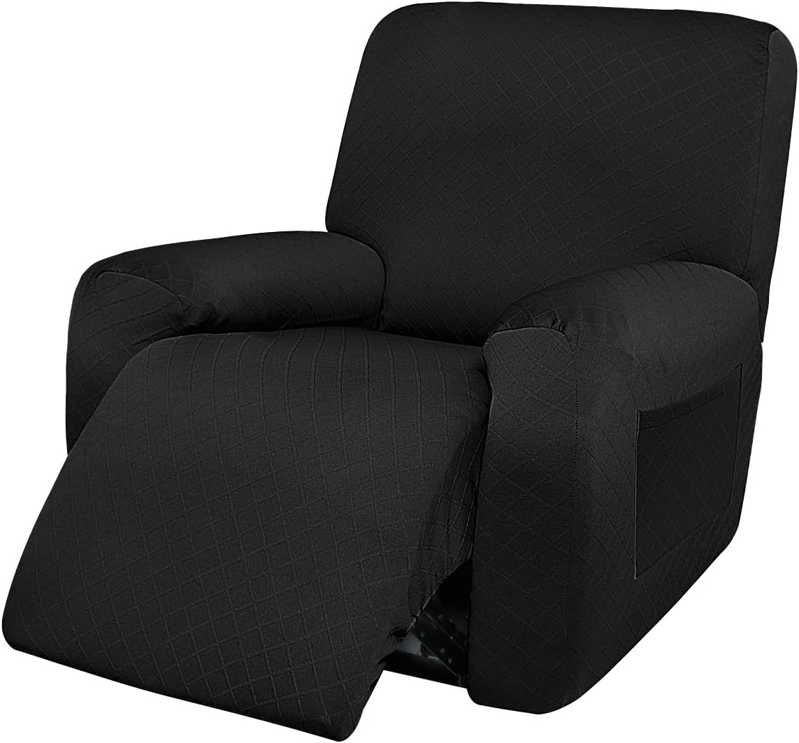 ULTICOR Squared Jacquard Design, 4Piece, 1 Seat Recliner