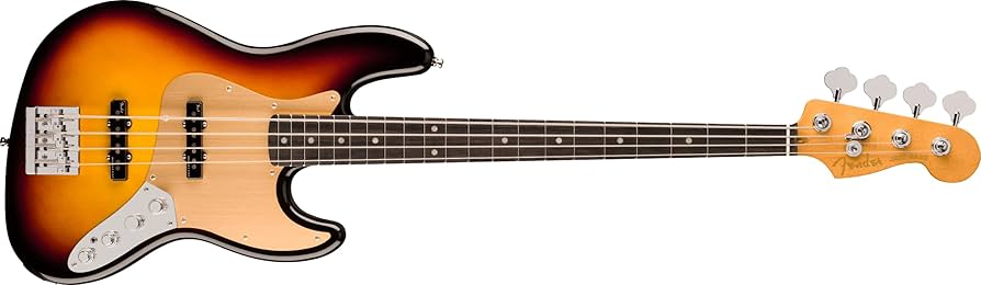 Amazon.com: Fender American Ultra II Jazz Bass - Ultraburst, Ebony