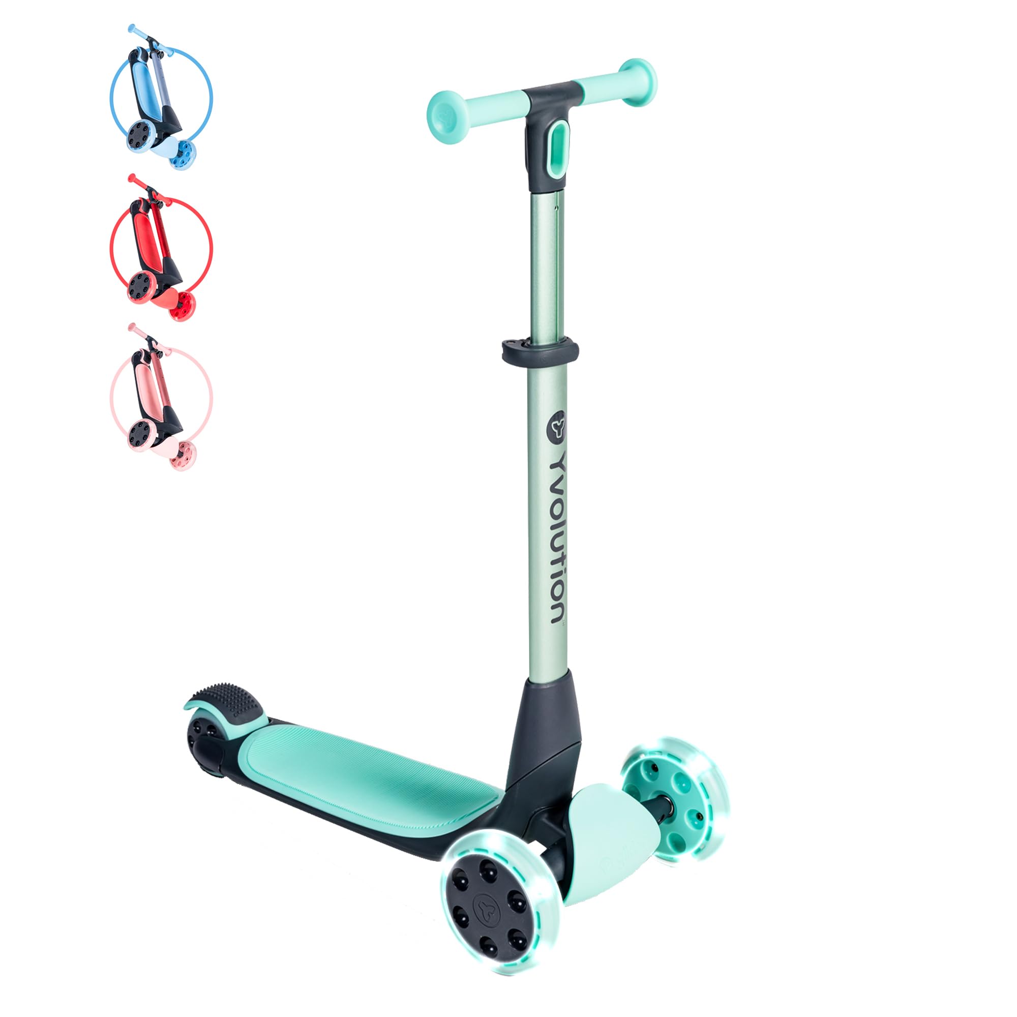 Amazon.com: Yvolution Green Glider Nua Kids 3 Wheel Scooter