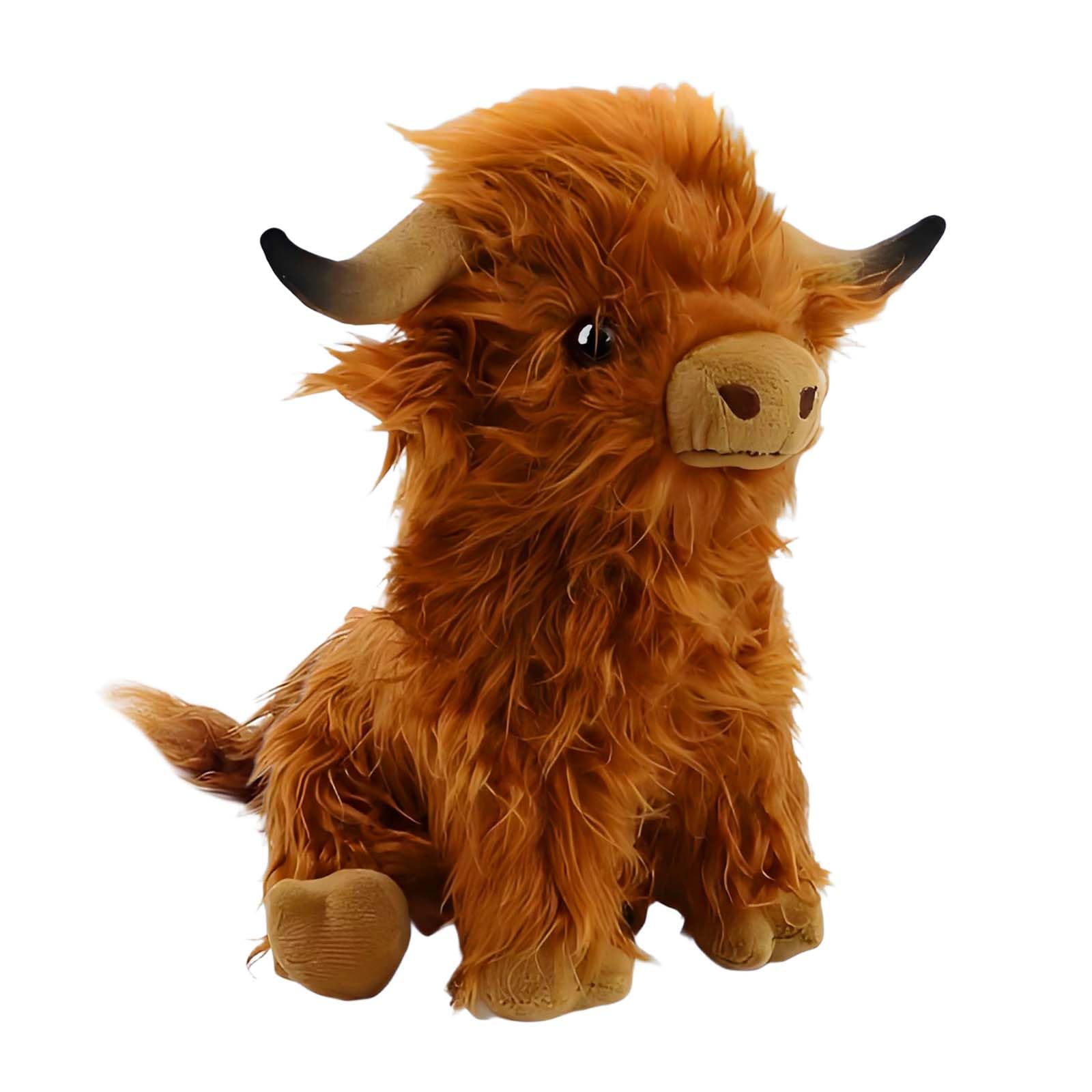 aieieii 1 Pc Highland Cow Soft Toy, 25cm Highland Cow Plush Soft and Cute Plush Doll Toy