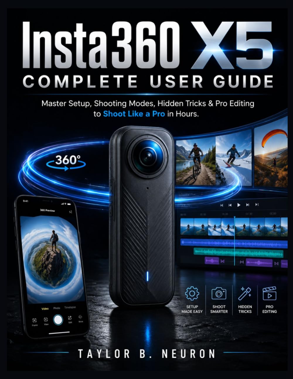 Insta360 X5 Complete User Guide: Master Setup, Shooting Modes, Hidden Tricks & Pro Editing to Shoot Like a Pro in Hours