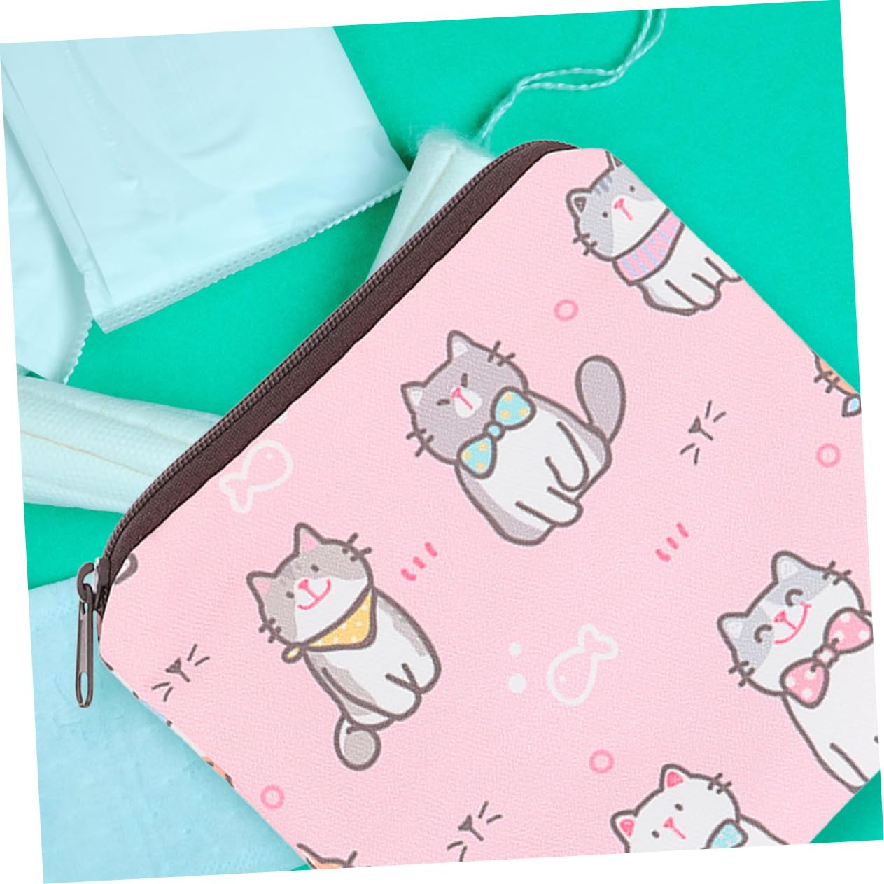FOMIYES 20 Stk Aufbewahrungsbeutel für Damenbinden Tamponbeutel Tasche für Stillmatten für Mädchen Reisebehälter aufbewahrungstasche Damenbindentasche kleiner Artikelbehälter Polyester