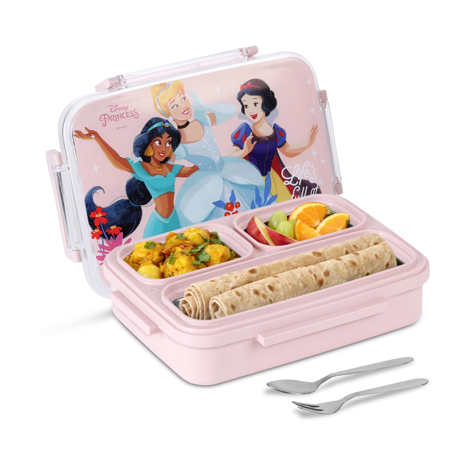 JAYPEE Vivid Trio Disney Princess Inner Stainless Steel Insulated