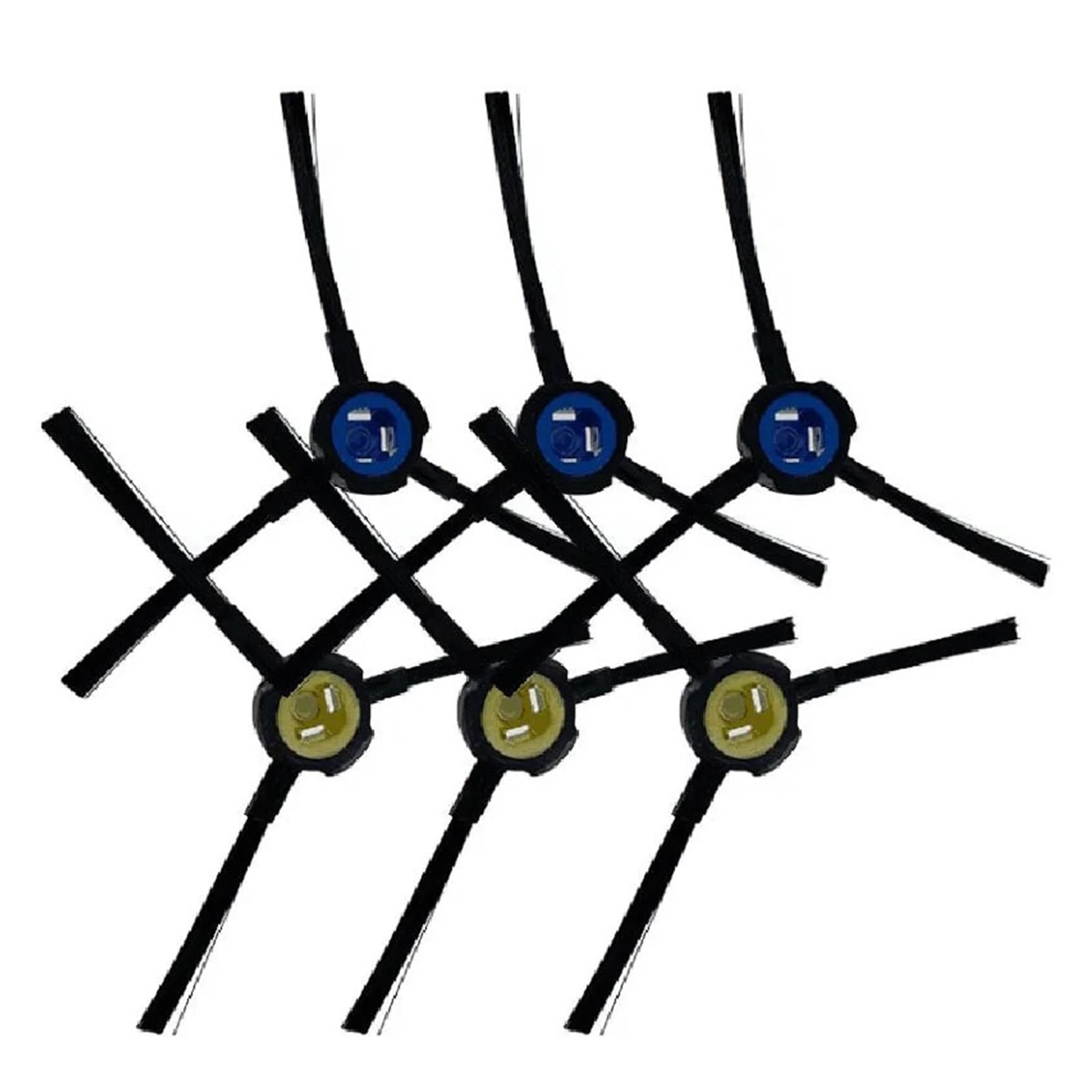 6 x Replacement Side Brushes for Silvercrest SSR1 Robot Vacuum Cleaner