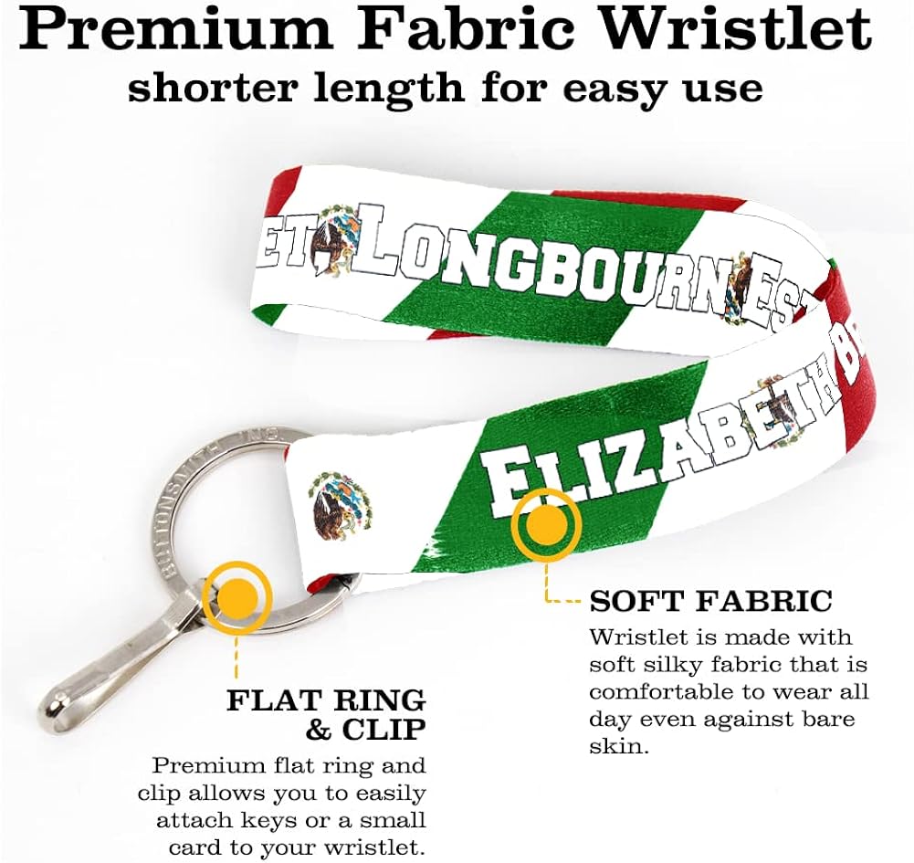 Miniatura 3 de Buttonsmith Patriotic Keychain Custom Wristlet - Made in The USA