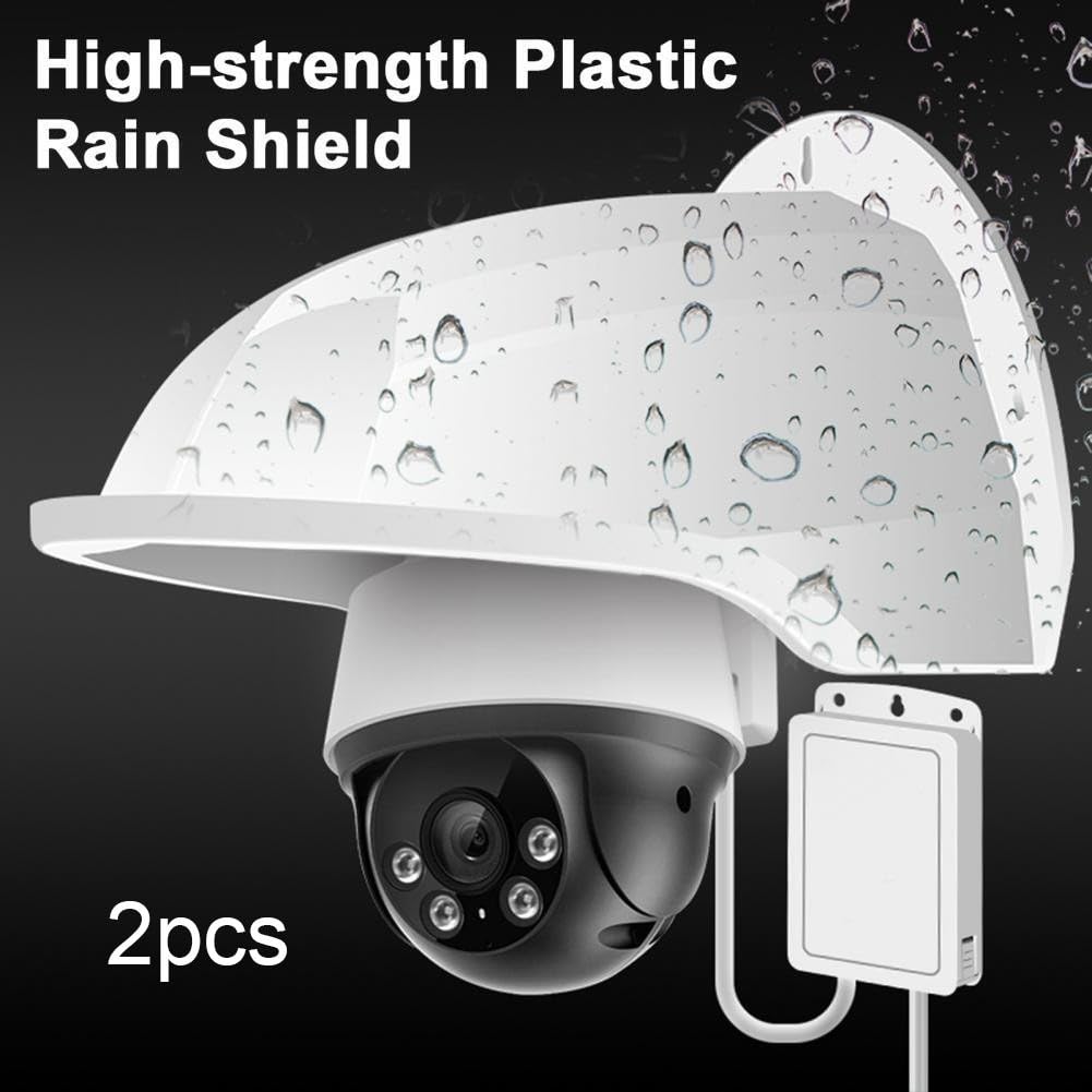 Cubierta de lluvia para cámara, impermeable, resistente al sol, a prueba de polvo, cubierta protectora para cámara de vigilancia para cámara de seguridad CCTV (2 unidades)