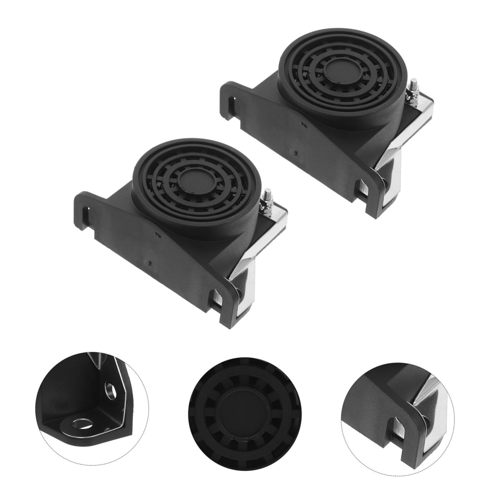 Gatuida 2piezas De Alarma De para Camión y Automóvil Material Resistente Sonido Fuerte y Instalación