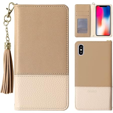 Amazon Coverary Ipod Touch 第6世代 第7世代 ケース 手帳型 アイポッド スマホケース 1個入り ベージュ 全機種対応 パステル 可愛い タッセル ケース オンライン通販