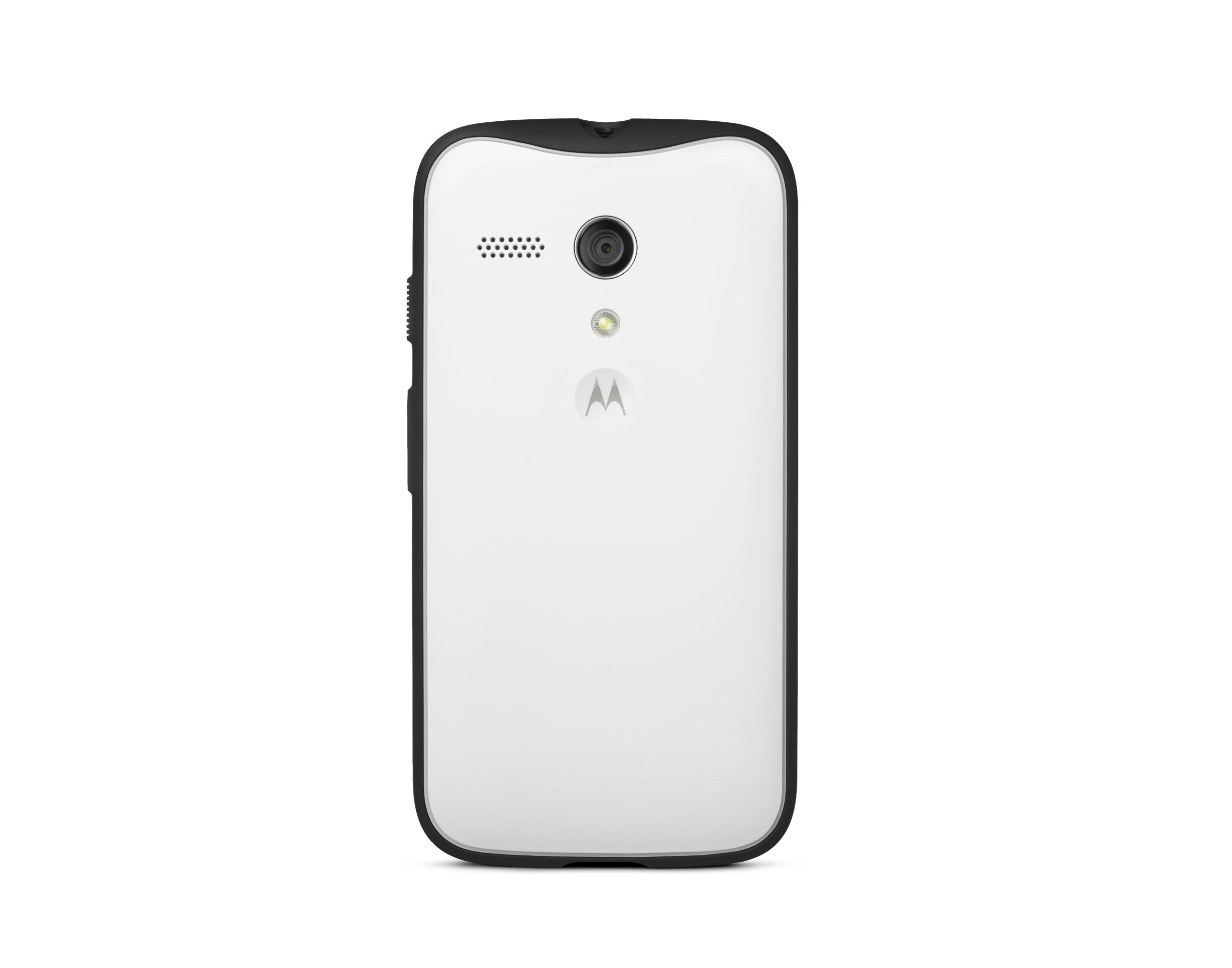 Motorola Grip Shell for Moto G - Retail Packaging - White + Black TPU