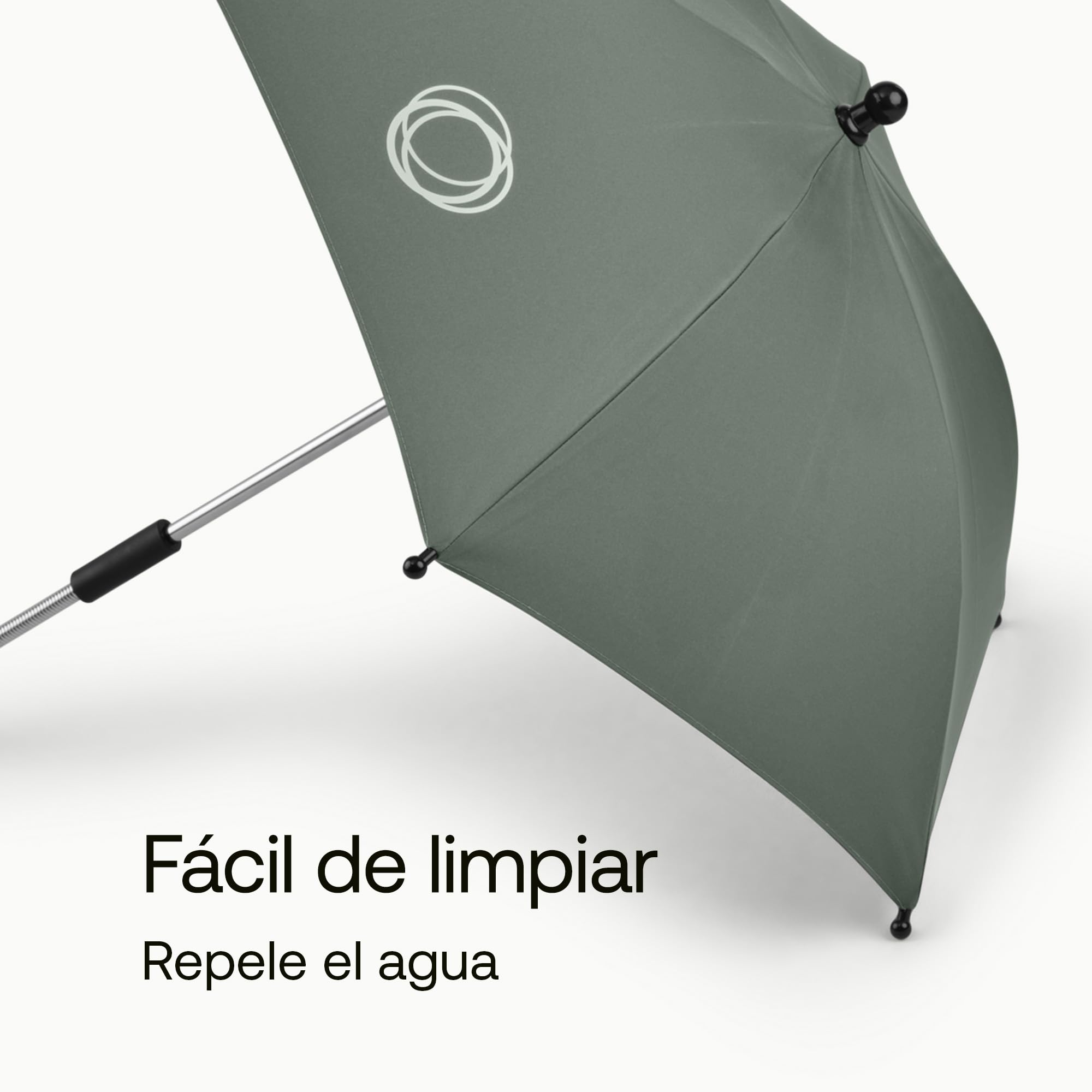 Bugaboo Sombrilla+, Compatible con todos los carritos Bugaboo, Tejido de protección solar UPF 50+ para una protección solar óptima, Conexión con un clic y mecanismo de fácil ajuste, Forest Green — view 6