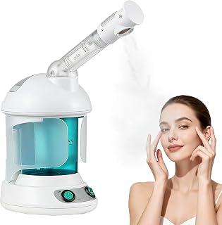 GBKDQQ Facial Steamer: Facial Sauna Nano Ionic Face Steamer, Warm Humidifier, Hot Face Steamer, Facial Steam for Facial Spa, Home Sauna or Salon, 360° Swivel Spray