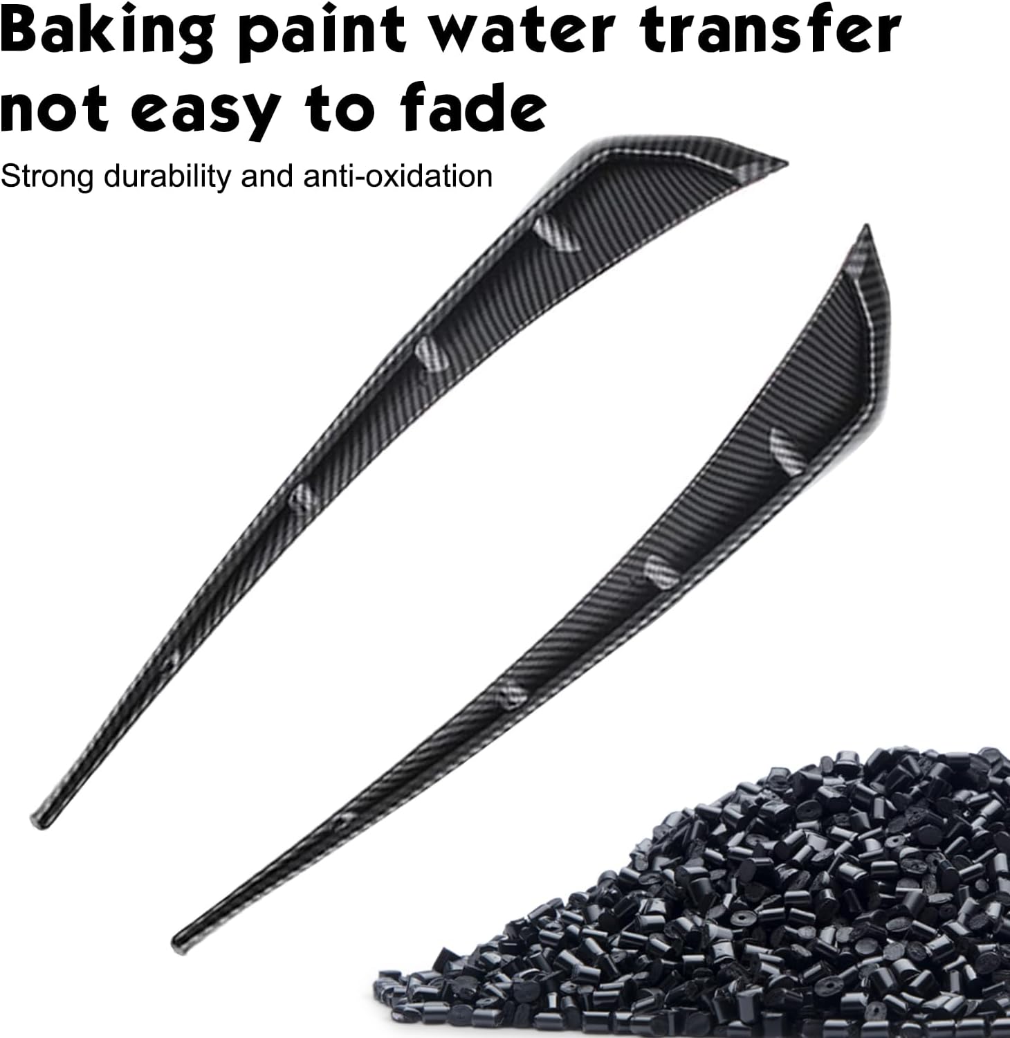 2 PCS Car Fender Side Vents, Spoiler Body Fender Stickers, Air Intake Grille Decorative Stickers, Universal for Most Cars (Carbon Fiber Texture)