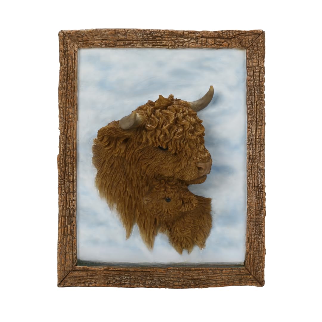 Vivid Arts Highland Cow Cattle Wall Hang Plaque Garden Ornament