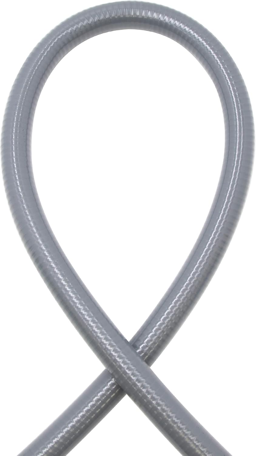 Maxxima 3/4 in. x 6 ft. Liquid Tight Non-Metallic PVC Connector Conduit Electric Cable Whip - 7.6 ft. of 8 AWG Conductor Wires and 10 AWG Grounding Wire, One 3/4” Straight and One 3/4” 90° Connector