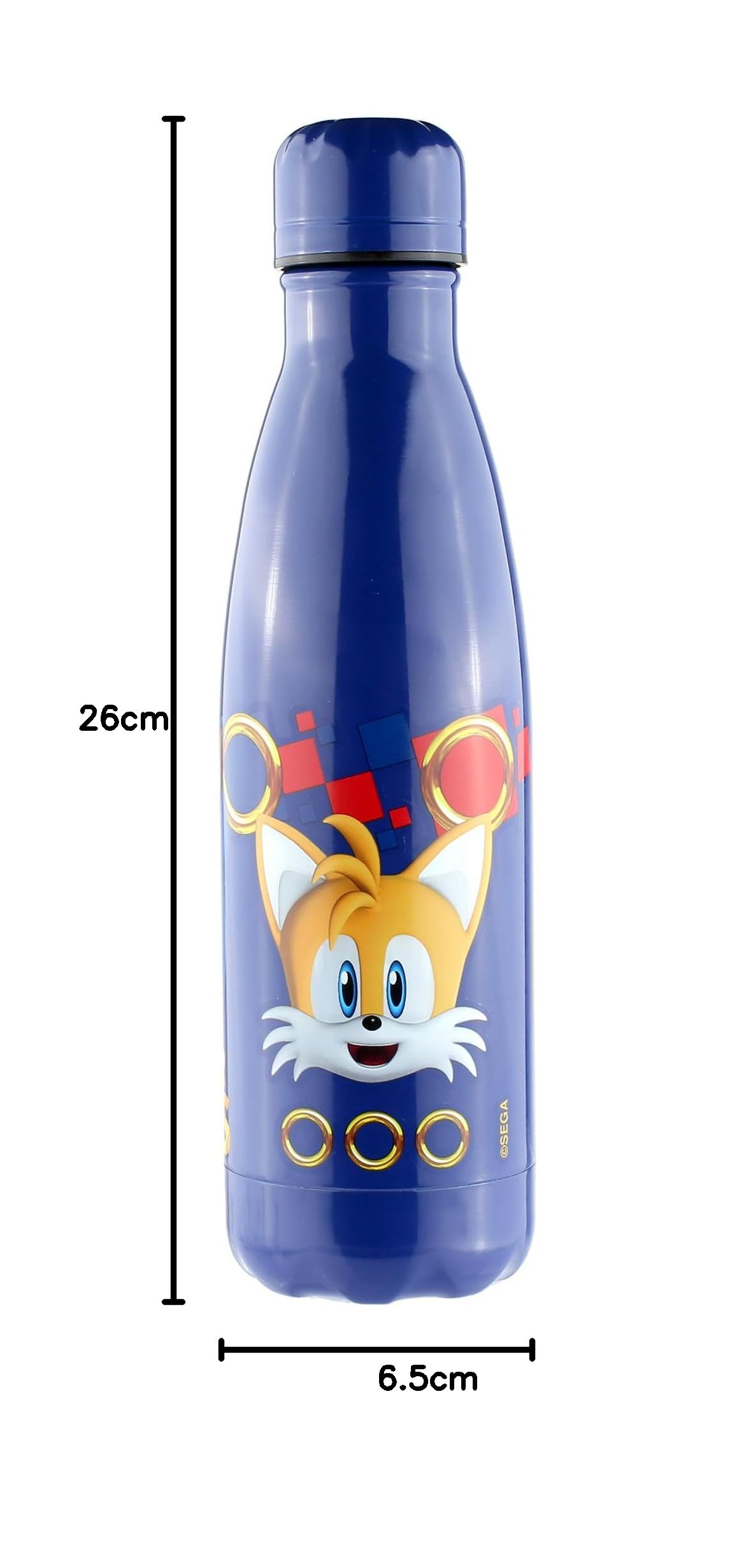 Gourde Réutilisable Sonic 750 Ml - Enfant, Sans BPA, Design Fun, Pour L'école Et Le Sport