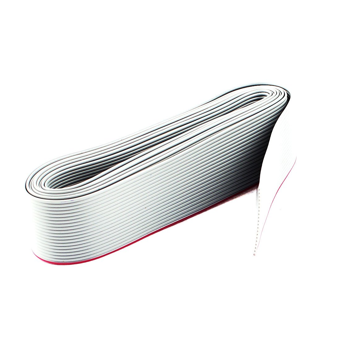 FIYA IIVVERR 2M 20-Pin IDE PATA Extension Flat Cable Wire Gray(Cable de cinta plano con extensión IDE PATA 2M de 20 pines, cable gris