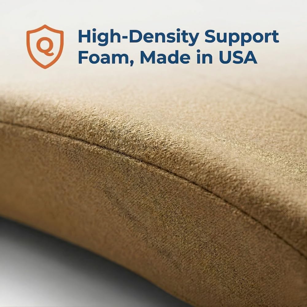 Back-Huggar The Original Lumbar Cushion, Bucket Seat THIN Style, Beige Thin Bucketseat