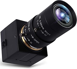 Svpro 8MP USB Webcam with Zoom Lens 5-50mm Manual Focus Webcam,High Resolution Web Camera 3264x2448 USB Camera with IMX179 Sensor,Mini HD Webcam UVC Computer Camera for Windows MAC Linux Android