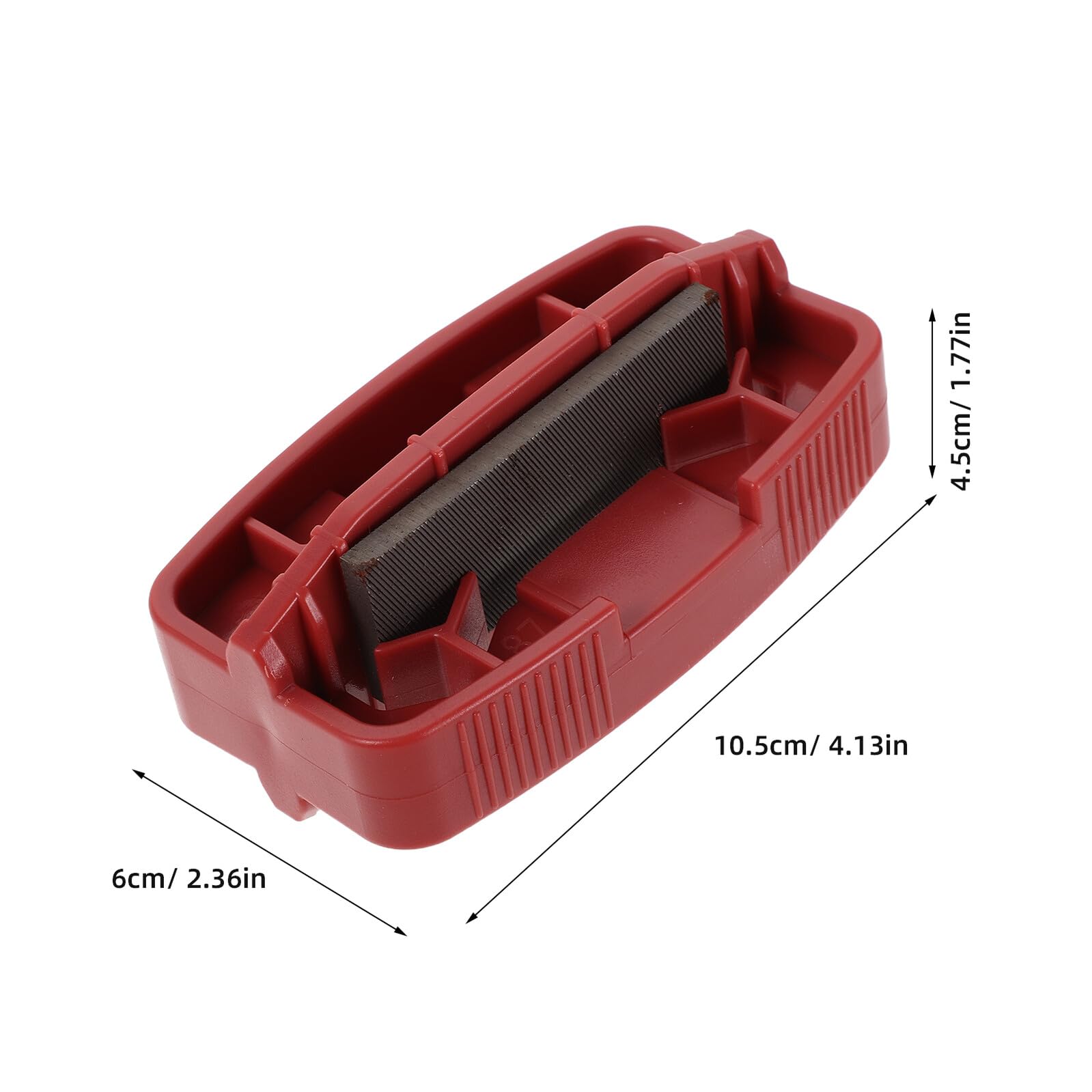 TOYANDONA Afilador de Cantos para Esquí y Snowboard Rojo Herramienta de Medición Precisa Calibrador de Bisel para Ajuste de Bordes Medidor de Altura y Kit de Herramientas para Deportes