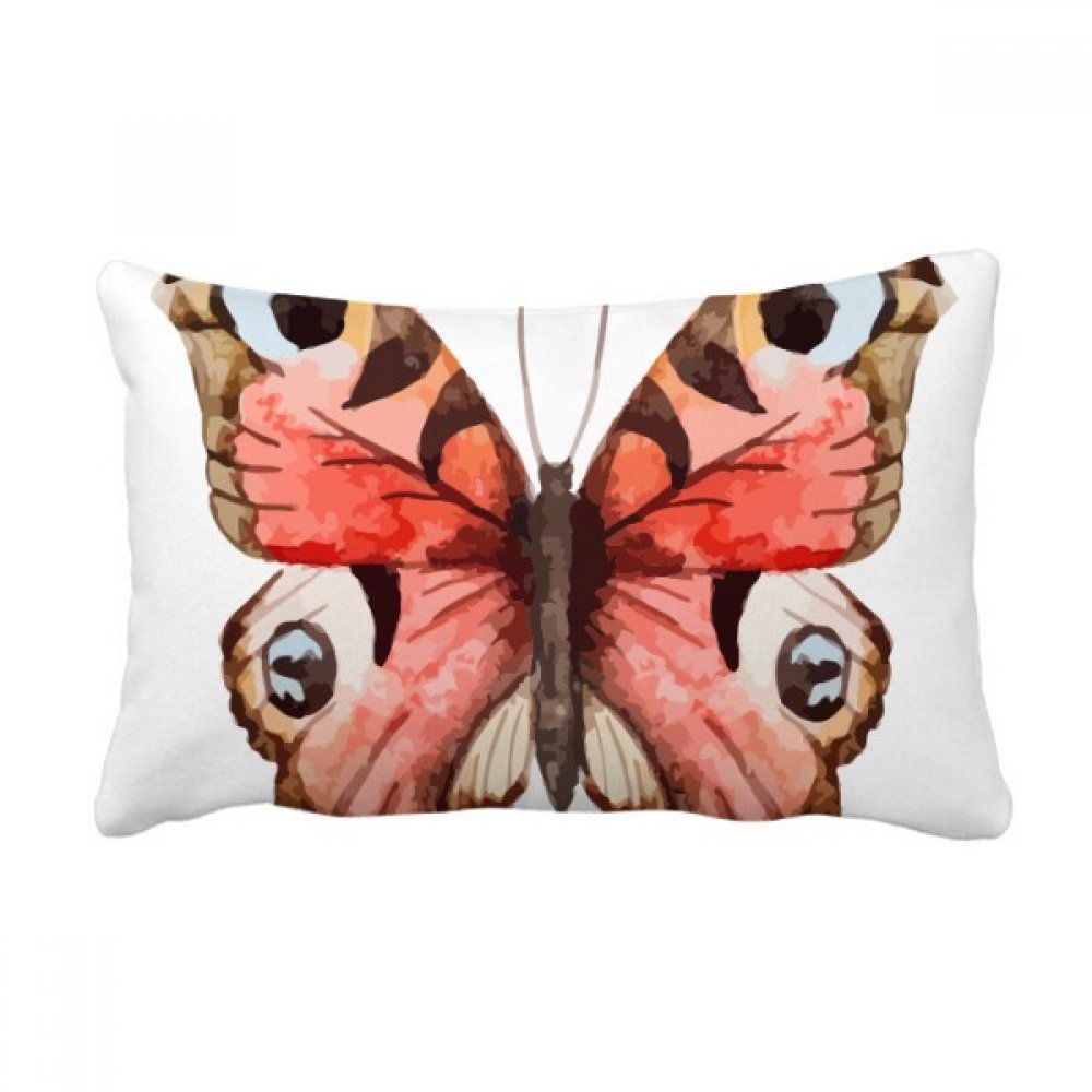 Coussin peinture papillon rose housse lombaire de qualité supérieure