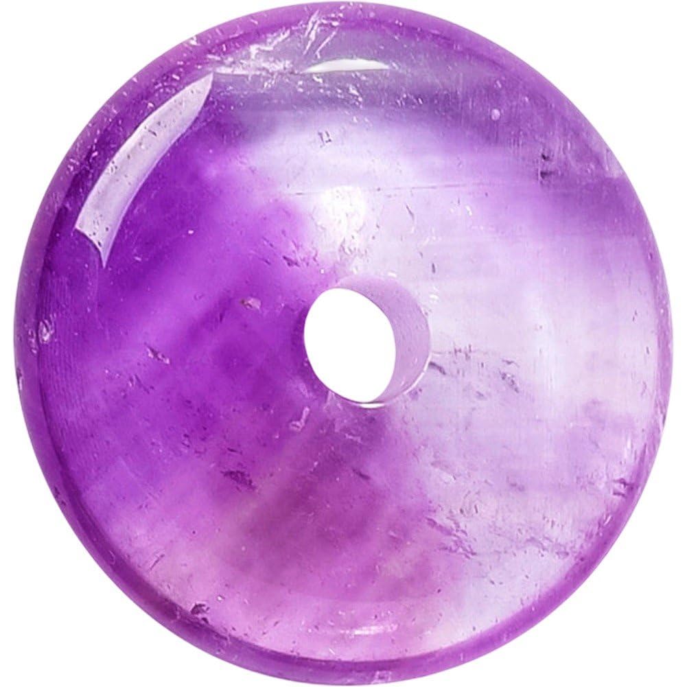 Perles rondes plates en pierre de chakras pour bracelet et DIY