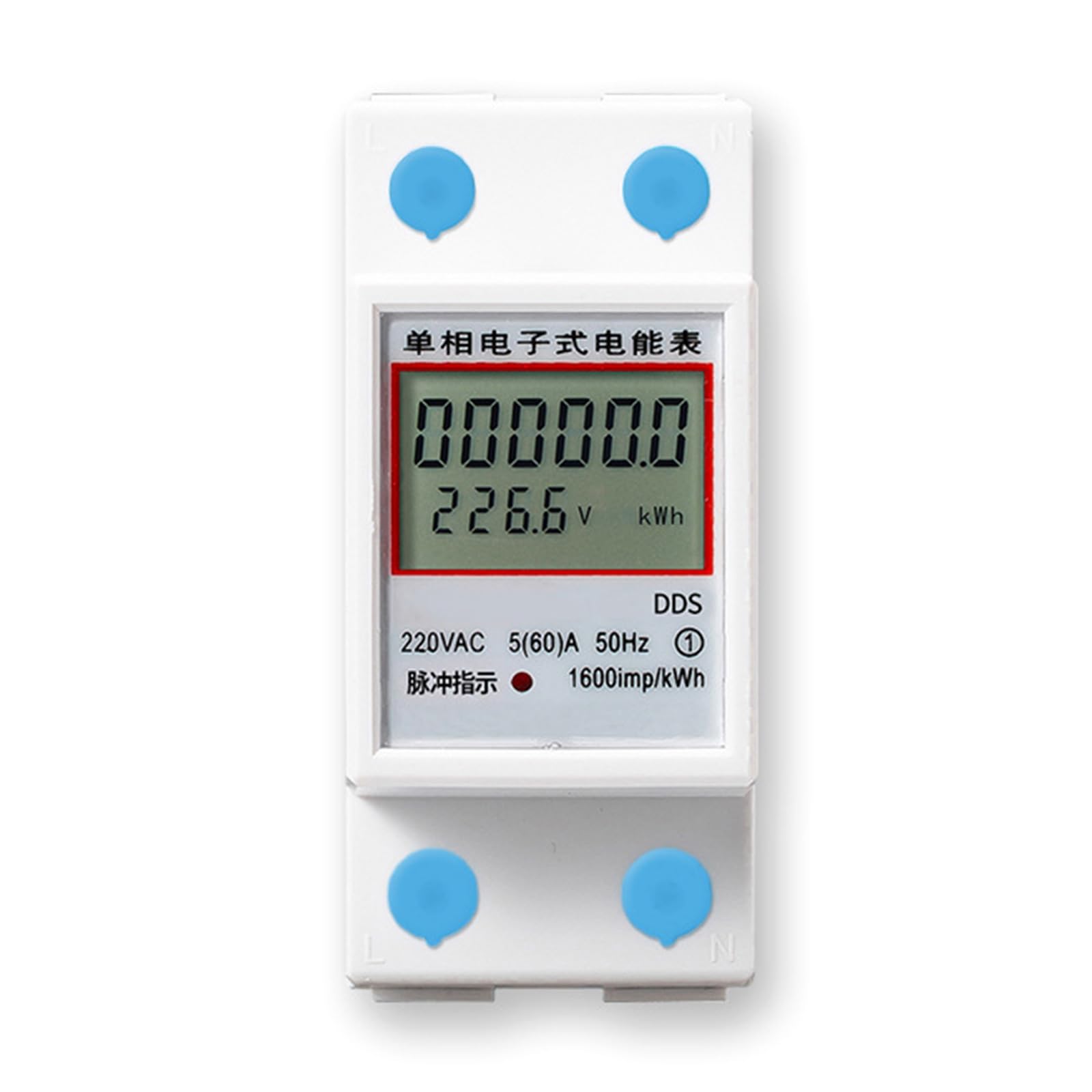 Portable Single Phase Electricity Usage Monitors Electrical Power Consumption Watt Meter Voltage Tester Electricity Usage Monitors Plugs Power Voltage Amps Meter