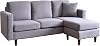 VENTOTA Mola-N DGY Sofa, 2.5 Seats, 3 Seats, Couch, L-Shape, Stylish, Low Sofa, 3 Seats, Armrests, Sofa, Living Sofa, Scandinavian